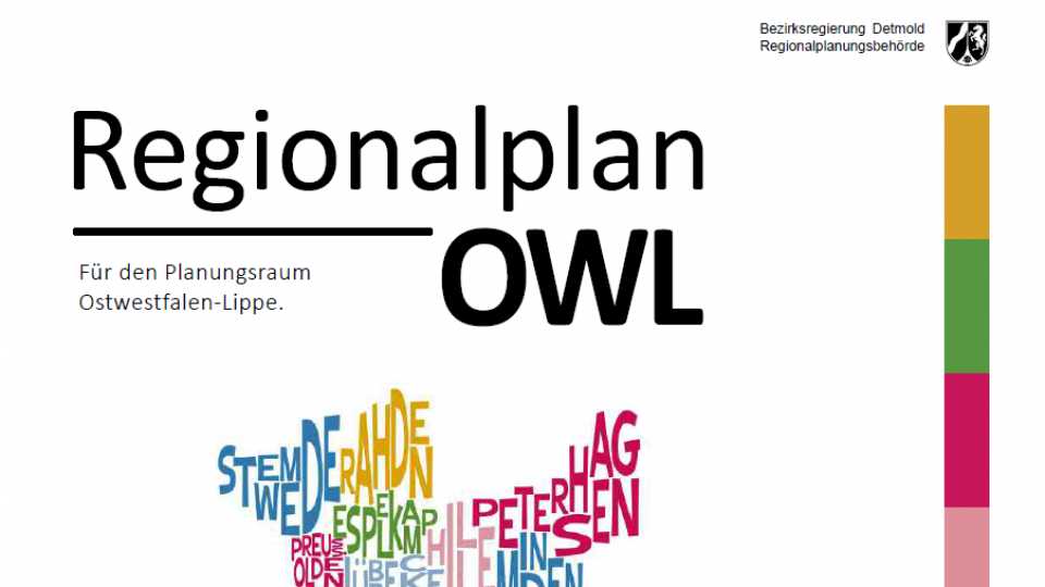 Karte OWL Regionalplanentwurf