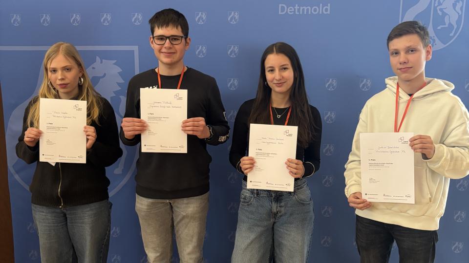 Die Gewinner aus dem Bereich Detmold II, Altersgruppe II