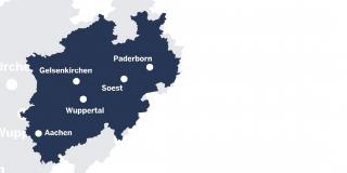 Gebietskarte Digitale Modellregion NRW